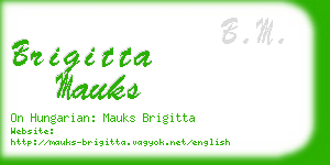 brigitta mauks business card